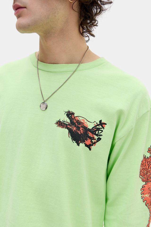 UO Lime Hokkaido Graphic Long Sleeve T-Shirt #3