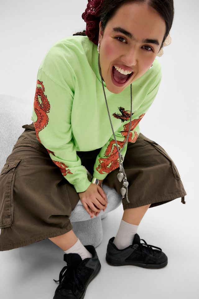 UO Lime Hokkaido Graphic Long Sleeve T-Shirt #5