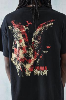 Slipknot Iowa Star T-shirt black Band merch, Bands
