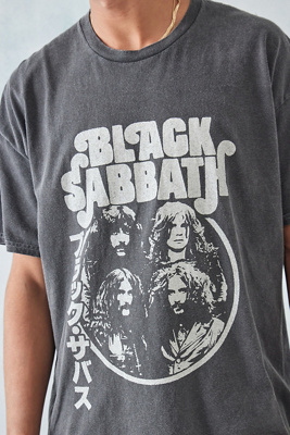 UO Washed Black Sabbath T-Shirt | Urban Outfitters UK