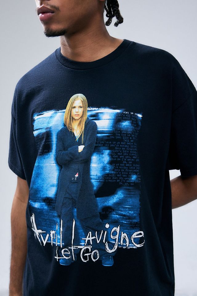 T-shirt UO Avril Lavigne noir délavé #1