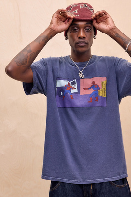 UO Spiderman T-Shirt Product Page