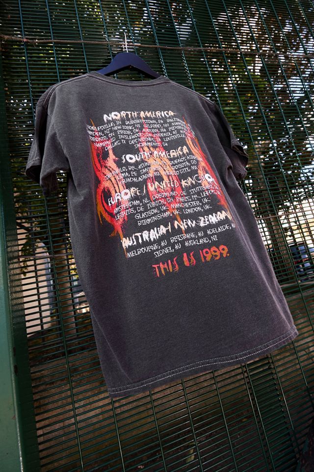 UO Black Slipknot Band Graphic Tee #2