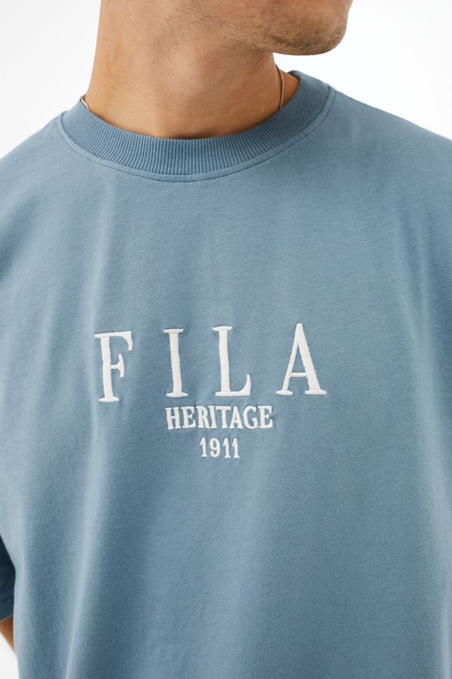FILA - T-shirt Nicolo bleu ciel, exclusivité UO #3