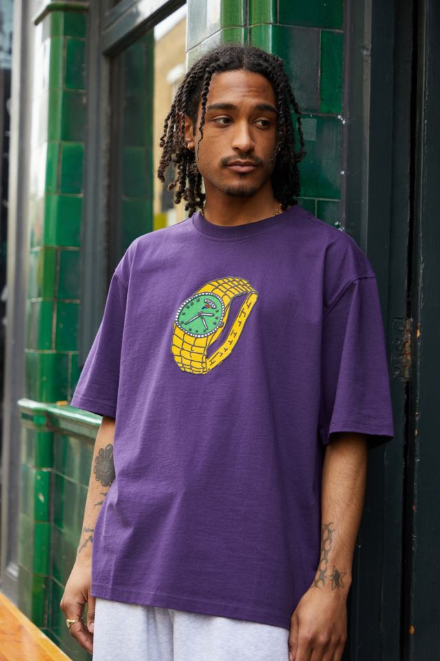 FILA x Dukes Cupboard UO Exclusive Blackberry T-Shirt | Urban Outfitters UK