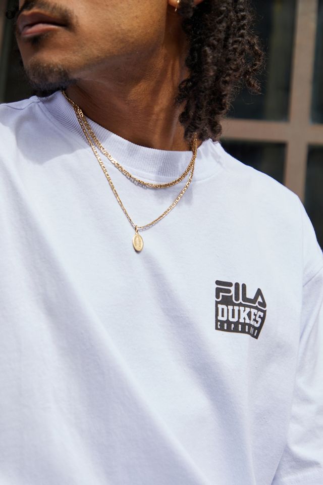 FILA x Dukes Cupboard UO Exclusive Maglietta Aiden Bianca #2