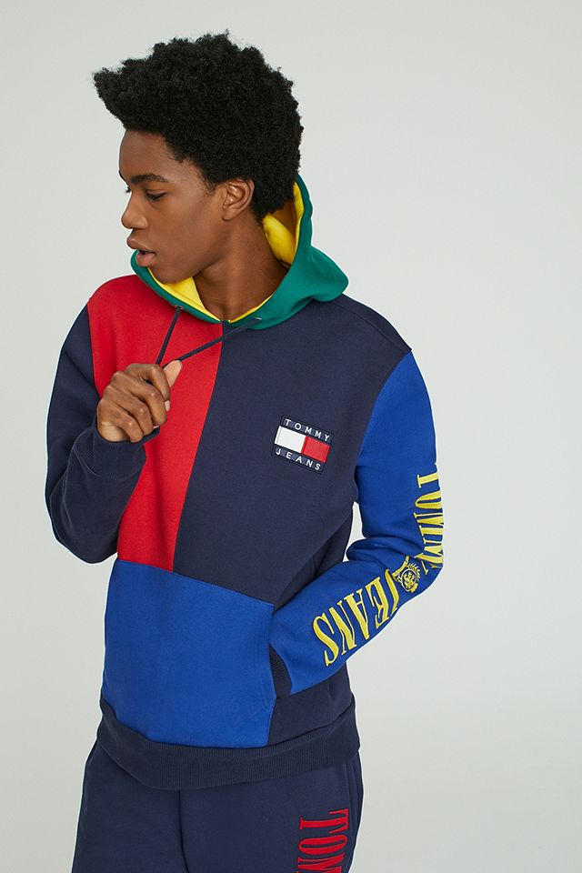 Tommy Jeans ‘90s Colourblock Hoodie | Urban Outfitters UK