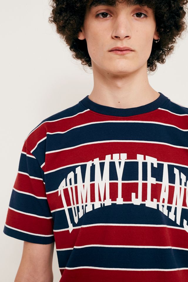 Tommy Jeans Logo Stripe T-Shirt #1
