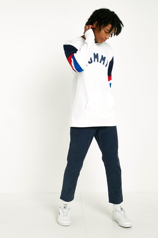 Tommy Jeans Colourblock White Crew Neck Sudadera #1