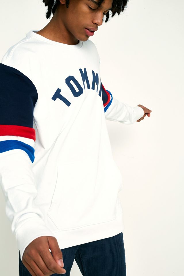 Tommy Jeans Colourblock White Crew Neck Sudadera #2