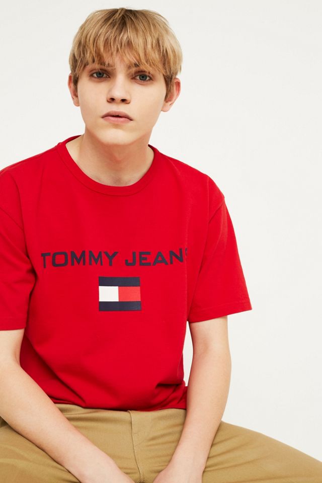 Tommy Jeans ‘90s Logo Red T-Shirt #1