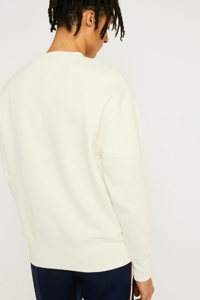 Tommy Jeans ‘90s Sailing Logo White Crew Neck Sweatshirt #3