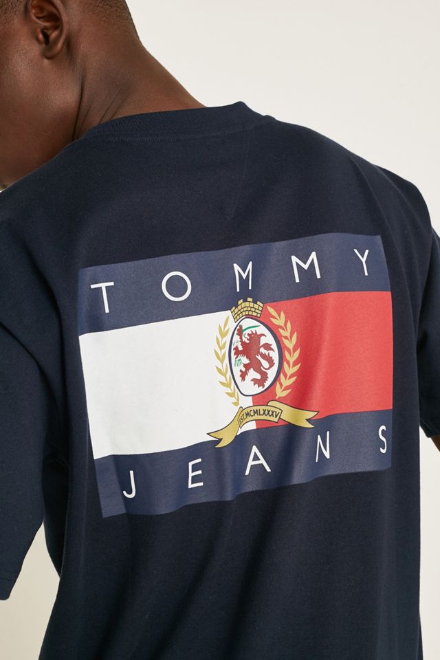 Tommy Jeans - T-shirt Crest Collection bleu marine à manches courtes #2