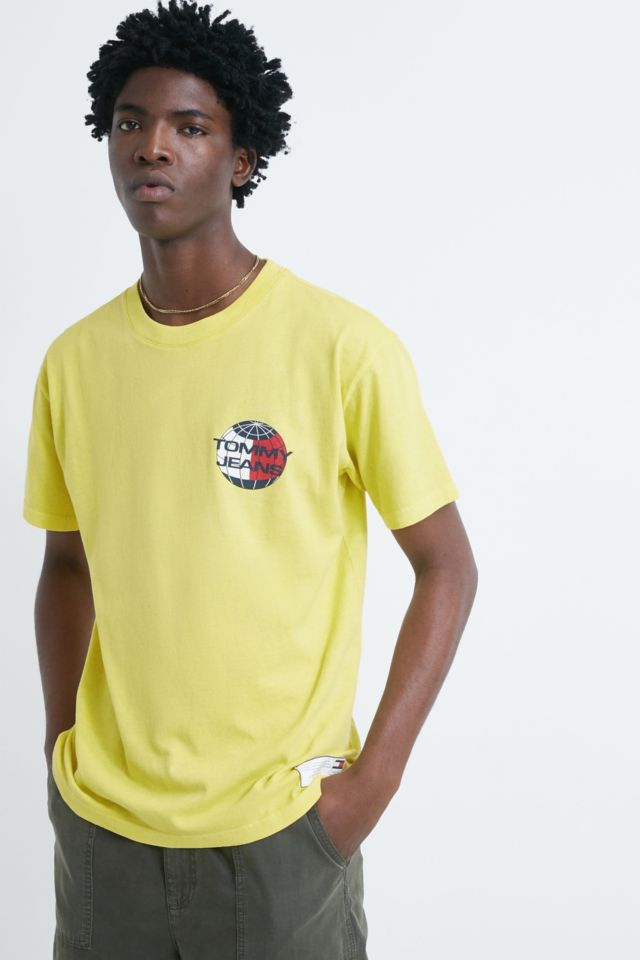 Tommy jeans best sale t shirt yellow