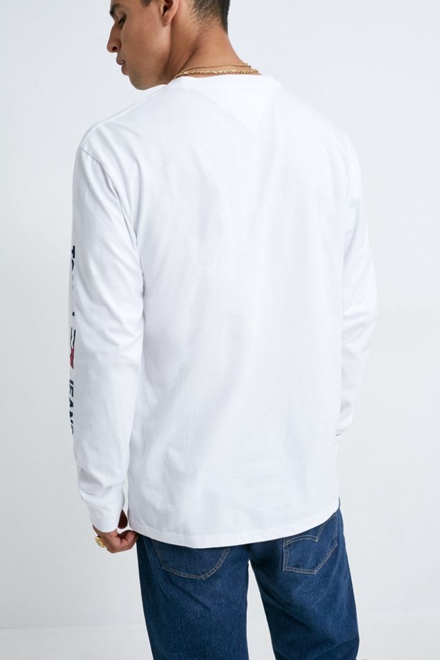Tommy Jeans White Corp T-Shirt a maniche lunghe #2