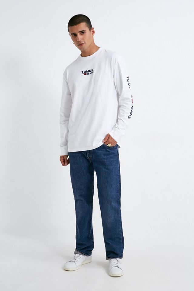 Tommy Jeans White Corp T-Shirt a maniche lunghe #3