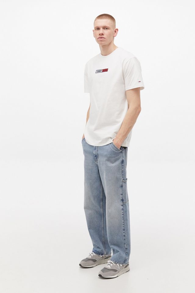 Tommy Jeans - T-shirt blanc avec logo brodé #3