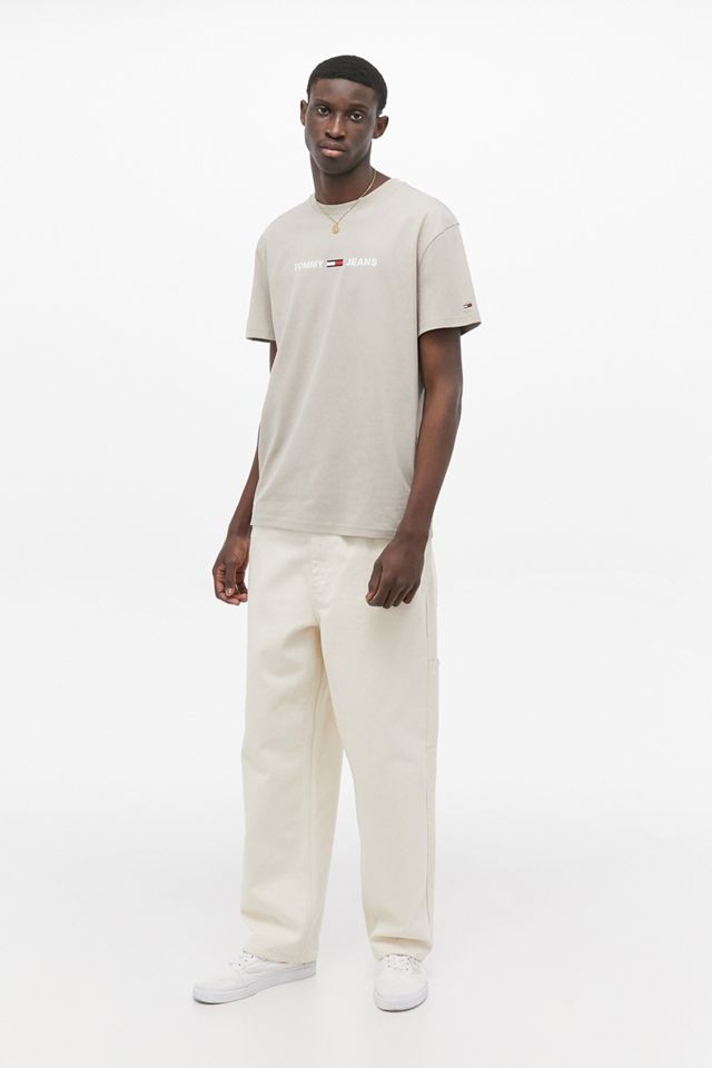 Tommy Jeans Small Logo Beige T-Shirt #2