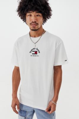 Tommy Hilfiger White Timeless T-Shirt | Urban Outfitters UK