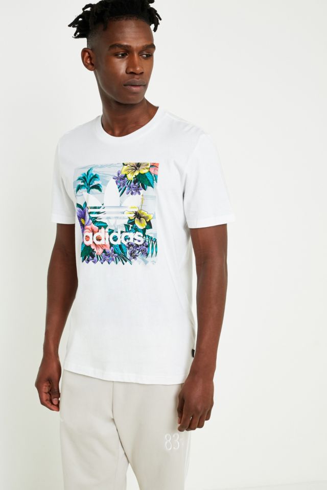 Adidas floral deals shirt