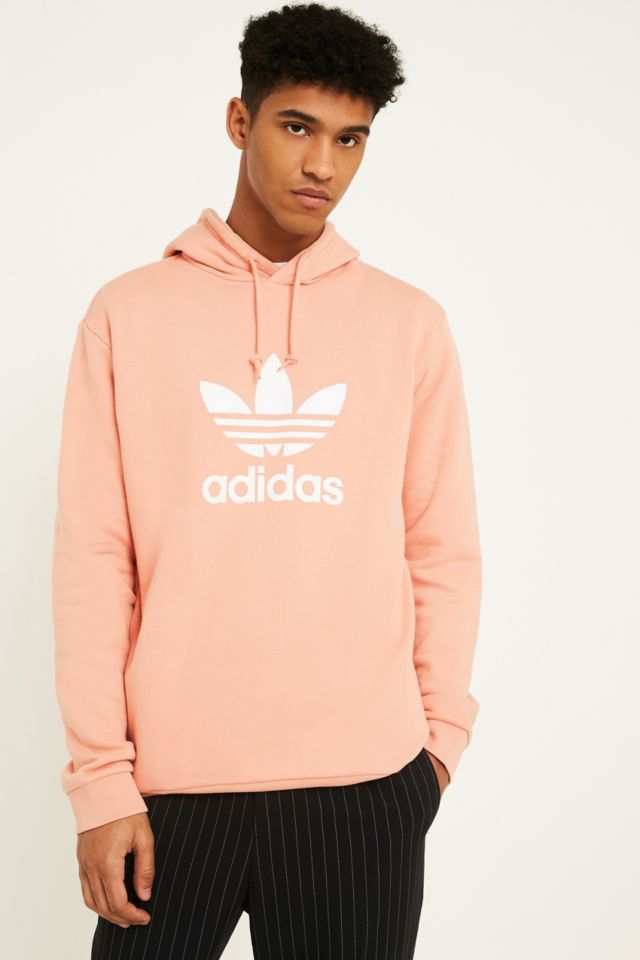 Adidas trefoil shop hoodie pink mens