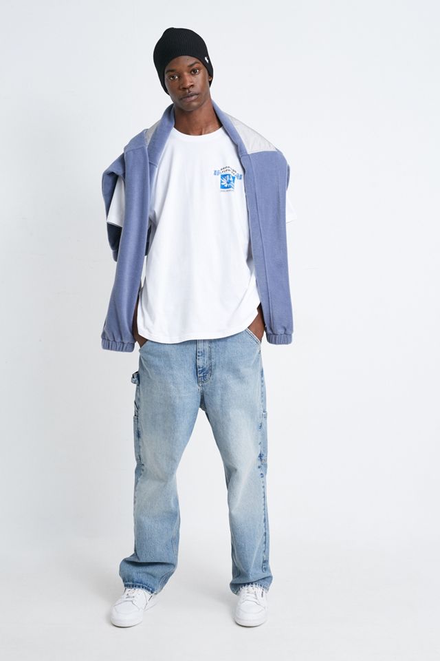 adidas - T-shirt Brooklyn à fleurs blanc #1