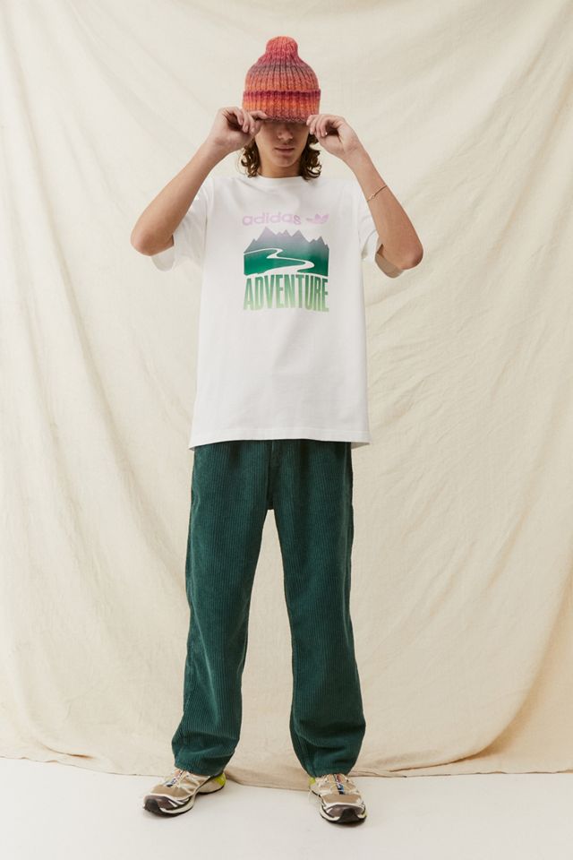 adidas – T-Shirt „Adventure Mountain“ in Weiß #1