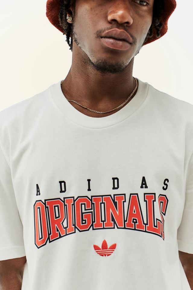 T-shirt adidas White Script #1