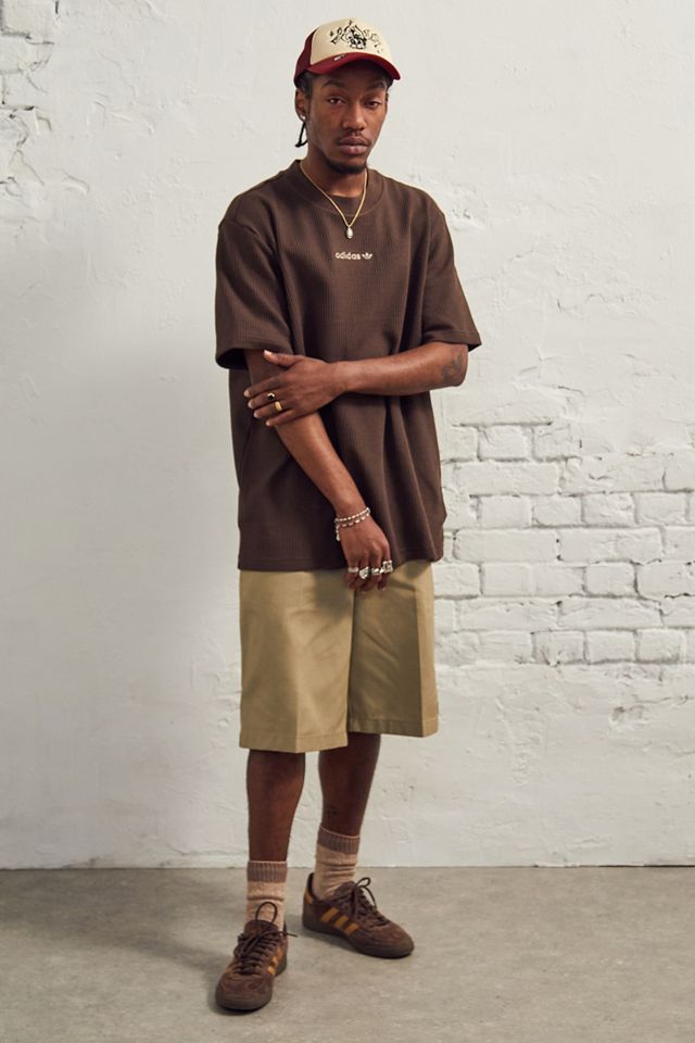adidas Brown Waffle T-Shirt #1