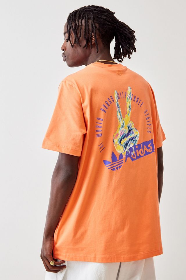 adidas camiseta coral con estampado Victory