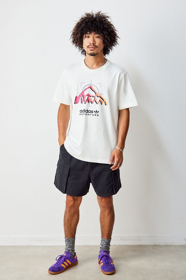 adidas - T-shirt de randonnée Adventure blanc cassé #2