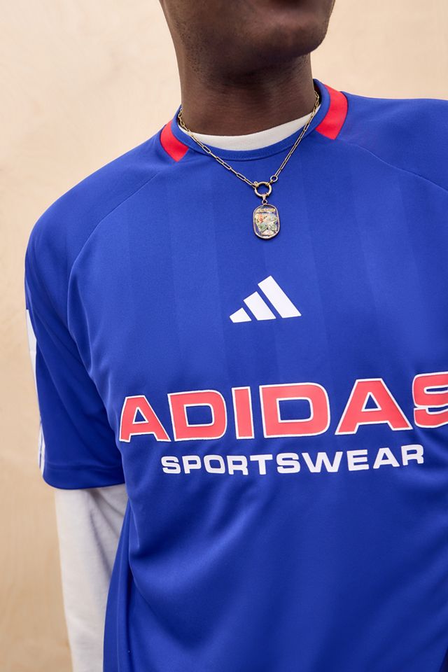 adidas Blaues Tiro Trikot T-Shirt #1