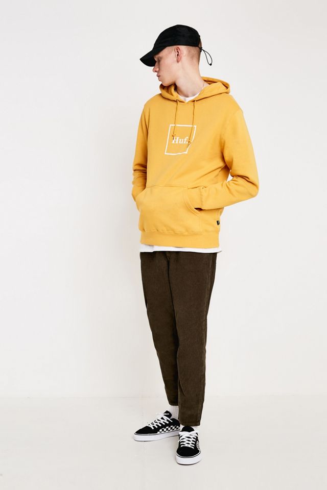 HUF Yellow Box Logo Pullover Hoodie #2