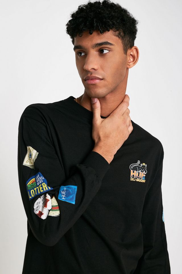 HUF Bodega Black Long-Sleeve T-Shirt #2