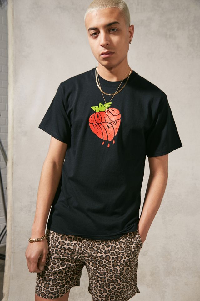 ◇ILLIGO◇ Strawberry Fitted T-Shirt Charcoal 71Sc3zqcRQL.jpg