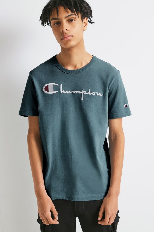 Champion Script Logo Crew Neck T-Shirt