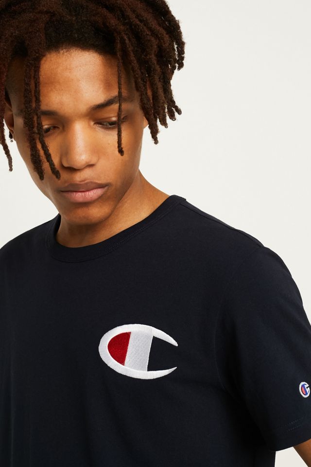Champion - T-shirt à logo C bleu marine #1