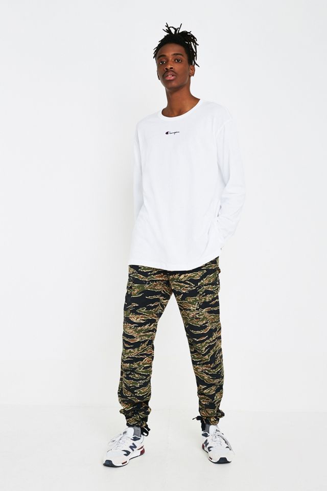 Champion Oversized White Long-Sleeve T-Shirt #1