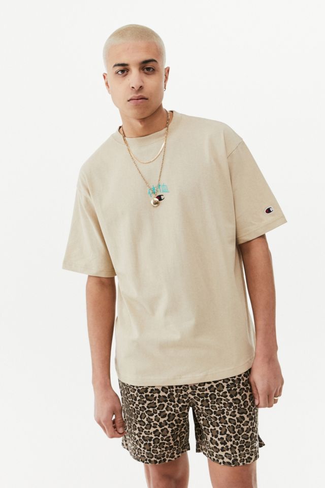 Champion t hot sale shirt beige