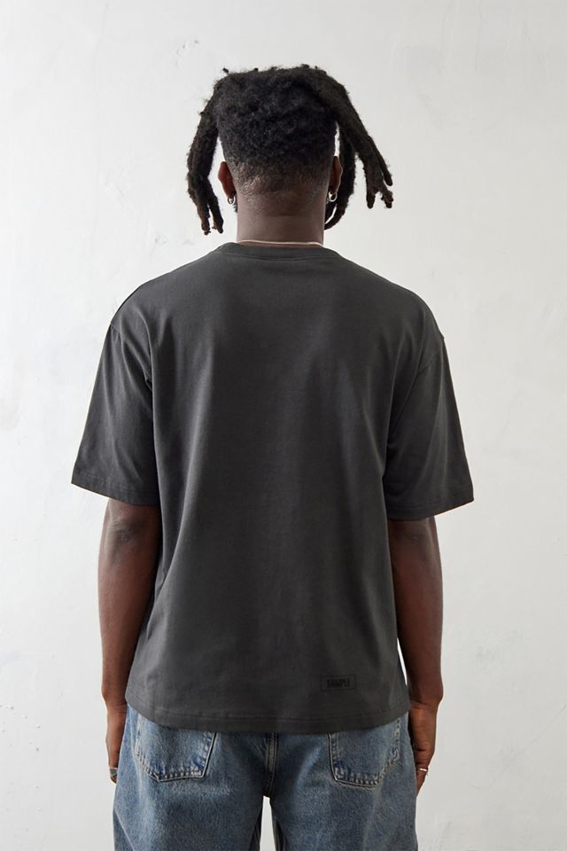 Champion UO Exclusive – Reverse-Weave-T-Shirt mit Blasenlogo in Schwarz #2