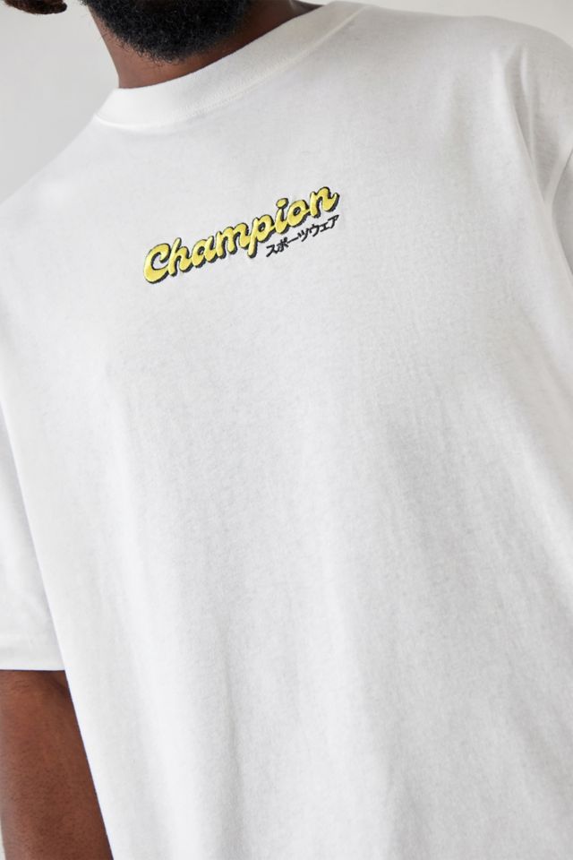 White and hot sale gold champion shirt