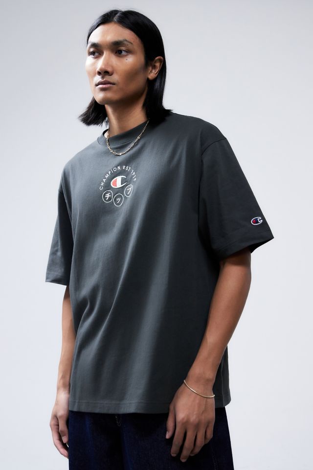 Black champion t shirt best sale