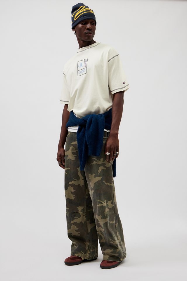 Champion UO Exclusive Ecru Contrast Stitch T-Shirt #1