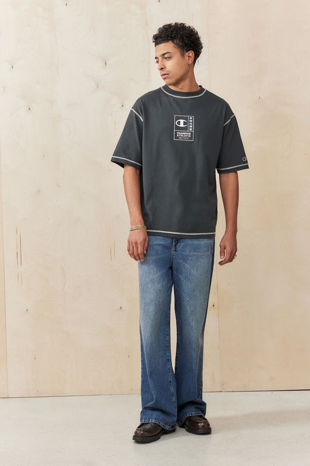 Champion UO Exclusive Black Contrast Stitch T-Shirt #1