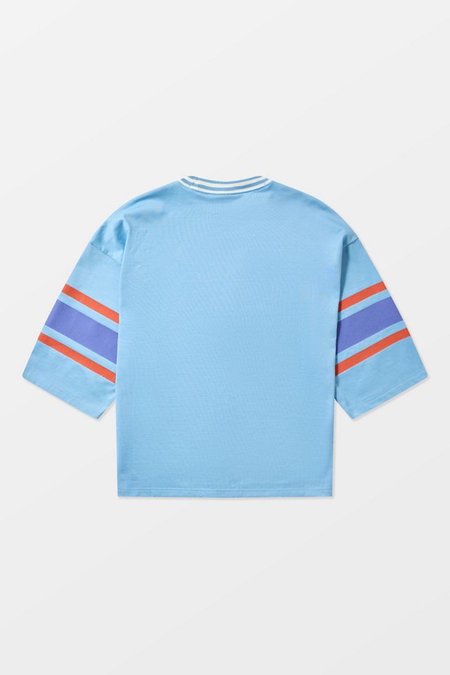 Champion Blue 60s Football T-Shirt | Urban Outfitters UK