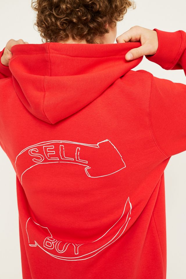 Soulland Baldie Felpa con cappuccio rosso  #1