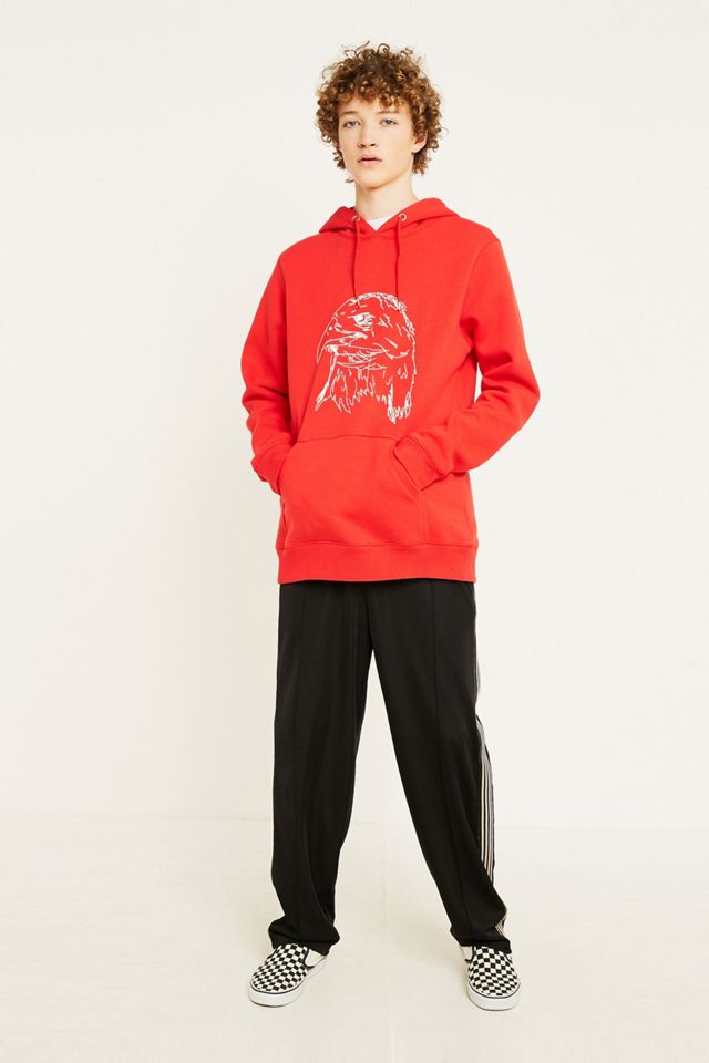 Soulland Baldie Felpa con cappuccio rosso  #2