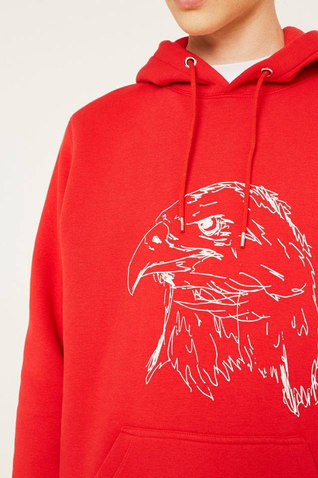 Soulland Baldie Felpa con cappuccio rosso  #3