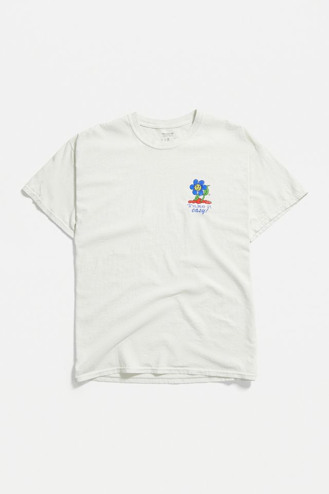 UO White Take It Easy T-Shirt #1