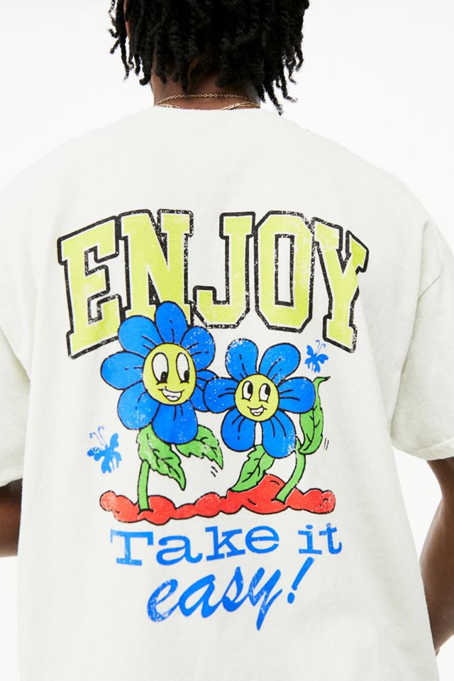 UO White Take It Easy T-Shirt #5